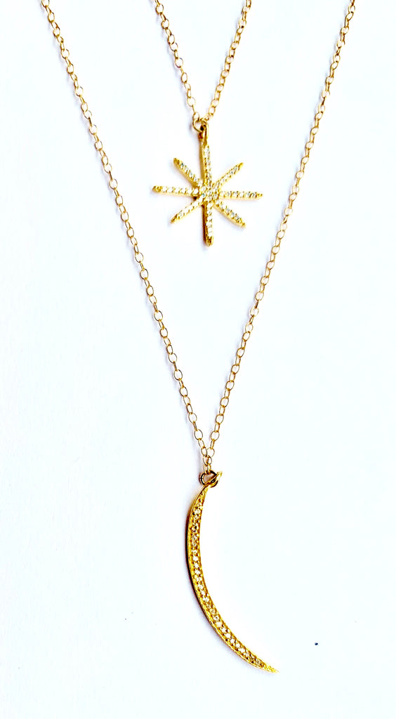 Starburst Charm Necklace, Necklaces - Luna Lili Jewelry