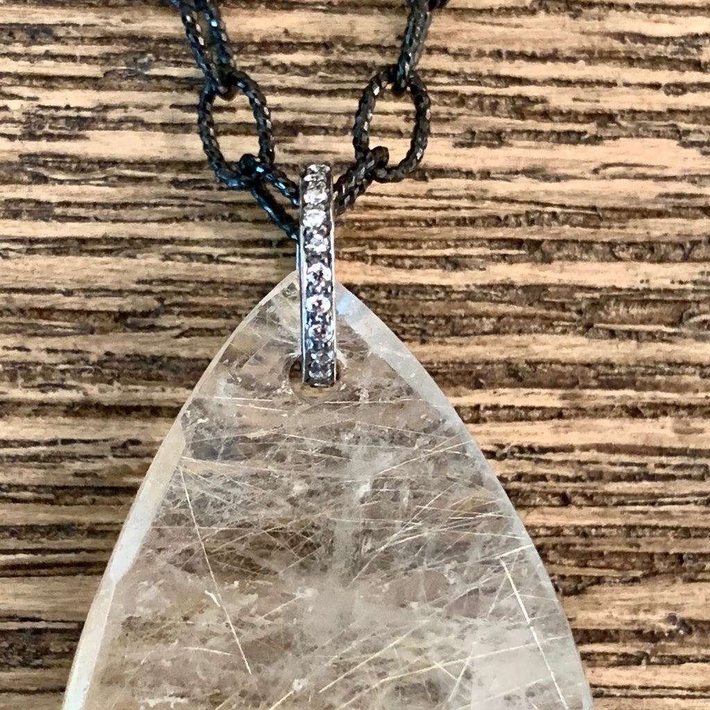 14k Gold Filled Gold Rutile Bella Necklace, Necklaces - Luna Lili Jewelry