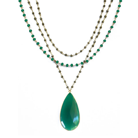 Large Mother of Pearl Diamond Pendant - Sterling Silver Rhodium Plated 50mm