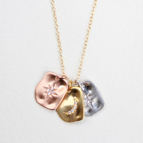 Large Mother of Pearl Diamond Pendant - Sterling Silver Rhodium Plated 50mm