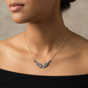 Pave Diamond Wings Necklace - Sterling Silver & Gold Filled