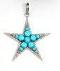 Turquoise and Diamond Star Pendant