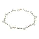 Moonstone and Pearl Anklet, Anklets - Luna Lili Jewelry 