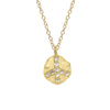 Cubic Zirconia Peace Charm, Necklace - Luna Lili Jewelry 