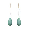 Amazonite Briolette Drop Earrings, Earrings - Luna Lili Jewelry 