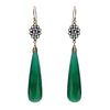 Green Onyx Chalcedony Kite Earrings, Earrings - Luna Lili Jewelry 