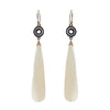 White Chalcedony Accent Earrings, Earrings - Luna Lili Jewelry 
