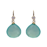 Blue Chalcedony Classic Earring, Earrings - Luna Lili Jewelry 