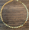Gold Disc Chain Choker, Necklace - Luna Lili Jewelry 