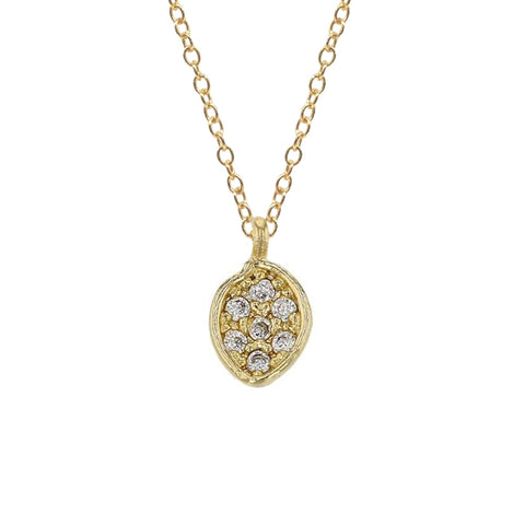 Initial Vermeil Coin Necklace