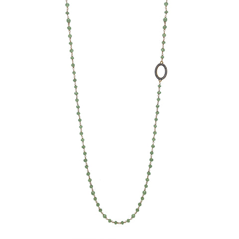 Seafoam Chalcedony Accent Necklace