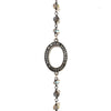Labradorite & Oval White Topaz Necklace, Necklaces - Luna Lili Jewelry 