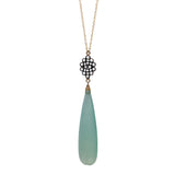 Seafoam Chalcedony Kite Necklace, Necklaces - Luna Lili Jewelry 
