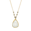 Teardrop White Druzy, Necklaces - Luna Lili Jewelry 