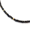 Black Spinel Necklace, Necklaces - Luna Lili Jewelry 