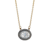 Large Polki Diamond Necklace, Earrings - Luna Lili Jewelry 