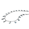 Blue Topaz Drop Necklace, Necklaces - Luna Lili Jewelry 