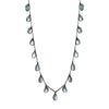 Blue Topaz Drop Necklace, Necklaces - Luna Lili Jewelry 