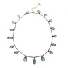 Blue Topaz Drop Necklace, Necklaces - Luna Lili Jewelry 