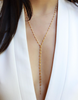 Chain Lariat Necklace, Lariat - Luna Lili Jewelry 