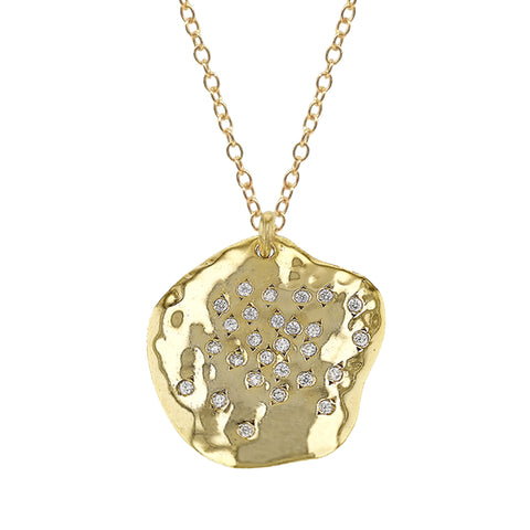 Large Gold Rutile Bella Necklace