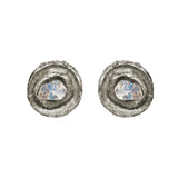 Small Polki Diamond Studs, Earrings - Luna Lili Jewelry 