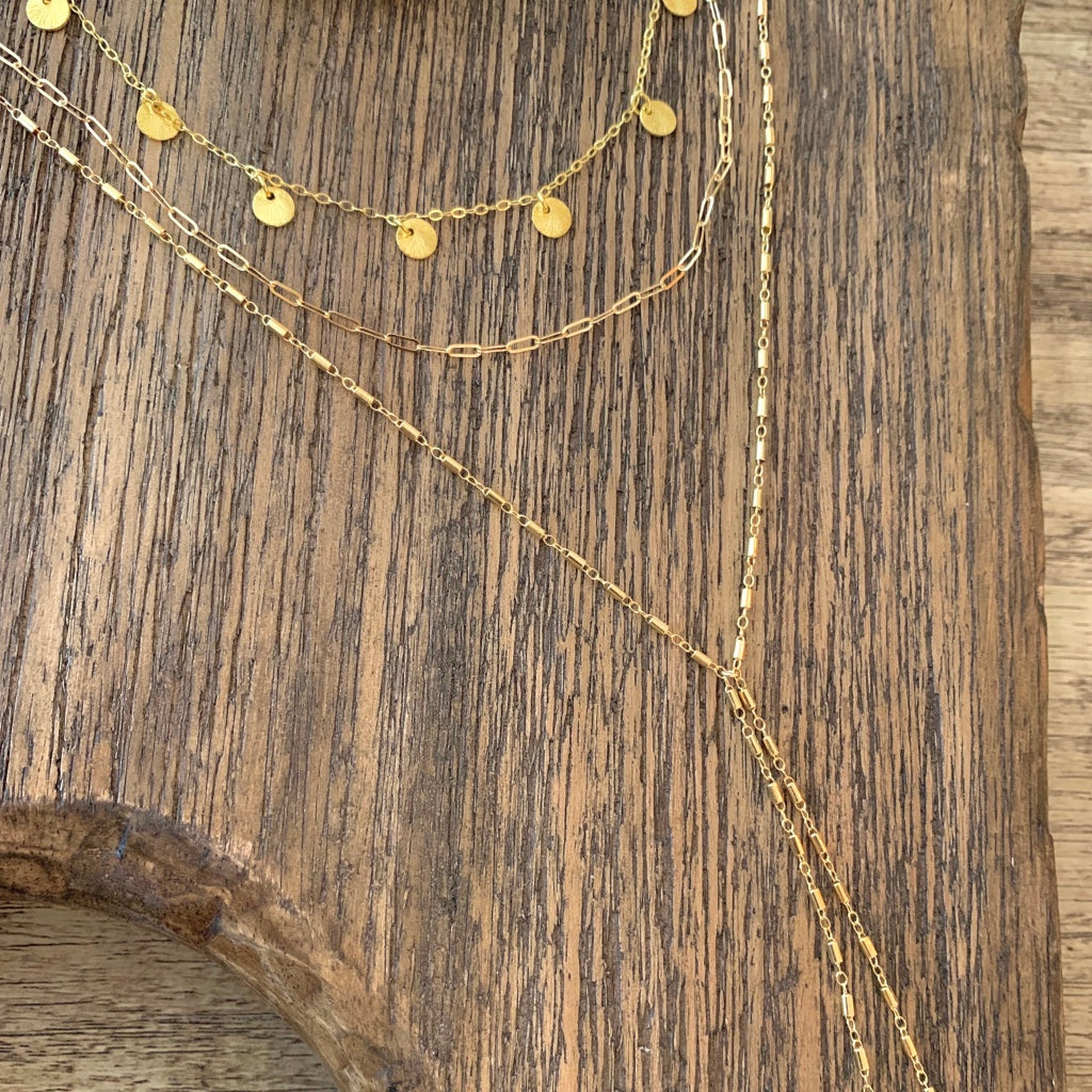 Chain Lariat Necklace, Lariat - Luna Lili Jewelry 