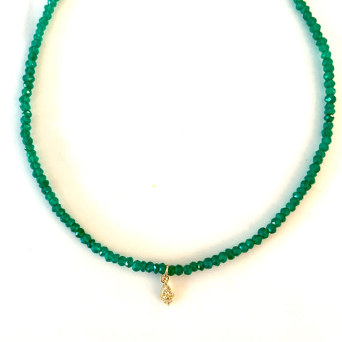 Large Green Onyx Bella Necklace