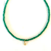 Delicate Green Onyx Bead Choker, Necklace - Luna Lili Jewelry 